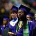 Class President Jasmine Jones takes her seat during the Ypsilanti High School Commencement at the Convocation Center on Tuesday, June 4. This is the 164th and final graduating class. Daniel Brenner I AnnArbor.com